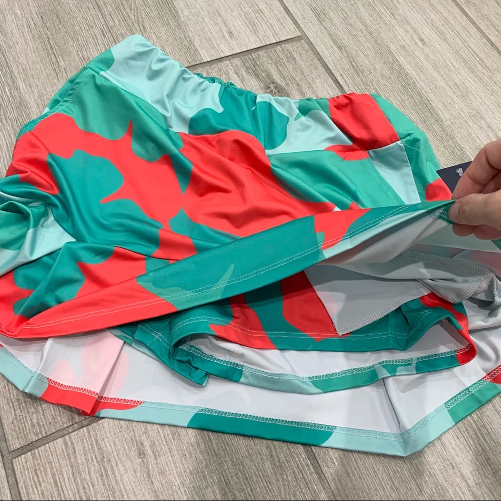 Katherine Way turquoise and red golf skirt - Picture 7 of 8